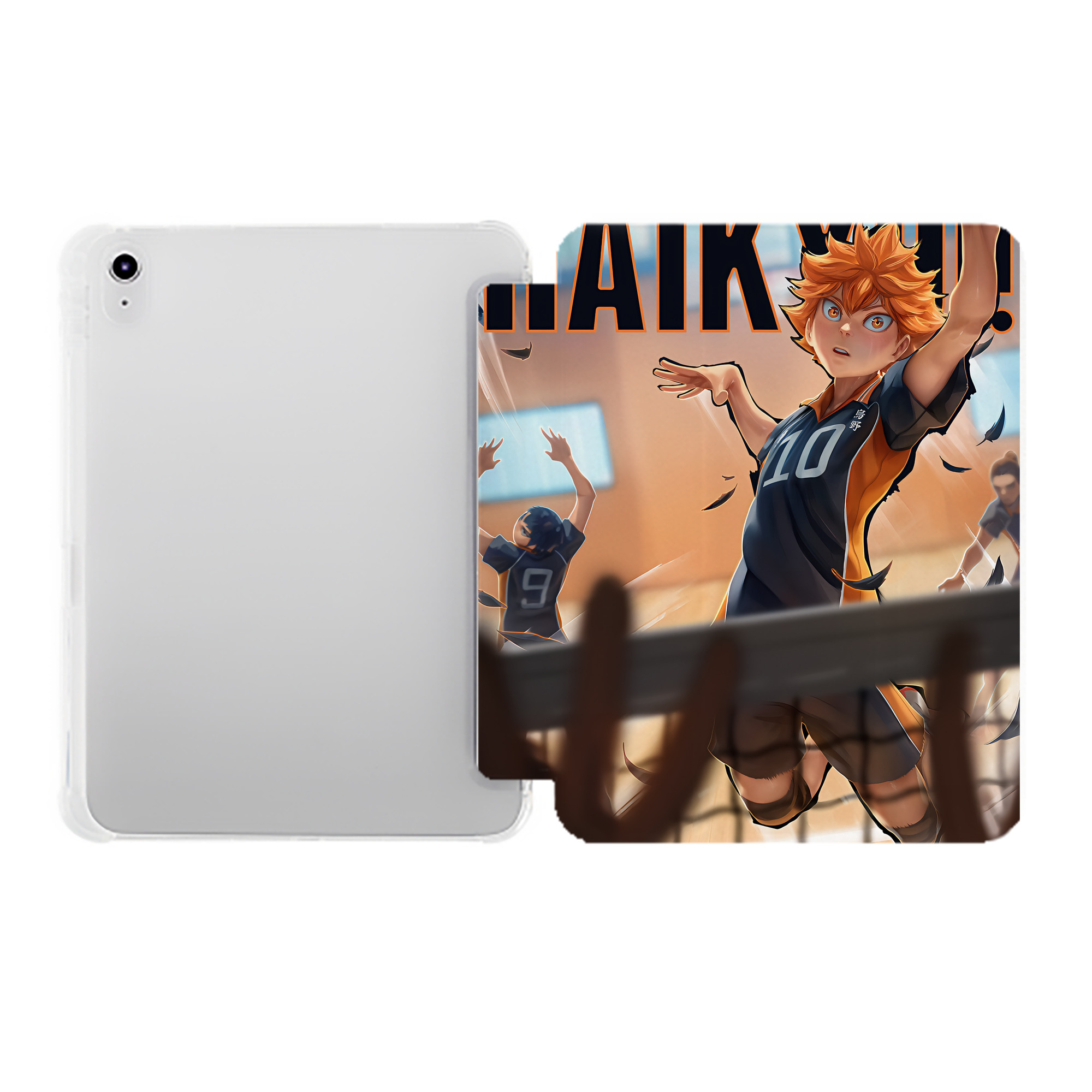 （画像用） ハイキュー!! Haikyu!! IPad ケース ペン収納付き 三つ折りスタンド PUレザー×シリコン 対応機種9.5/10.5/10.9インチ